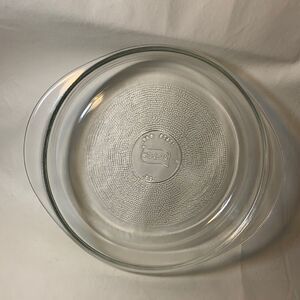 Glasbake USA J2429 8 Inch Clear Glass Pie Plate Baking Kitchen Heavy Durable